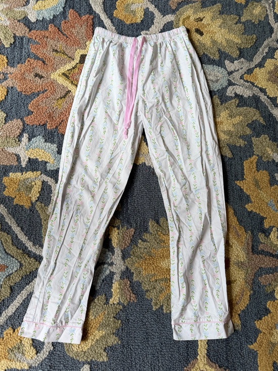 Cecil And Lou Other - Cecil & Lou Flower Bow Pajama Cotton Pants Size Medium Coastal Preppy